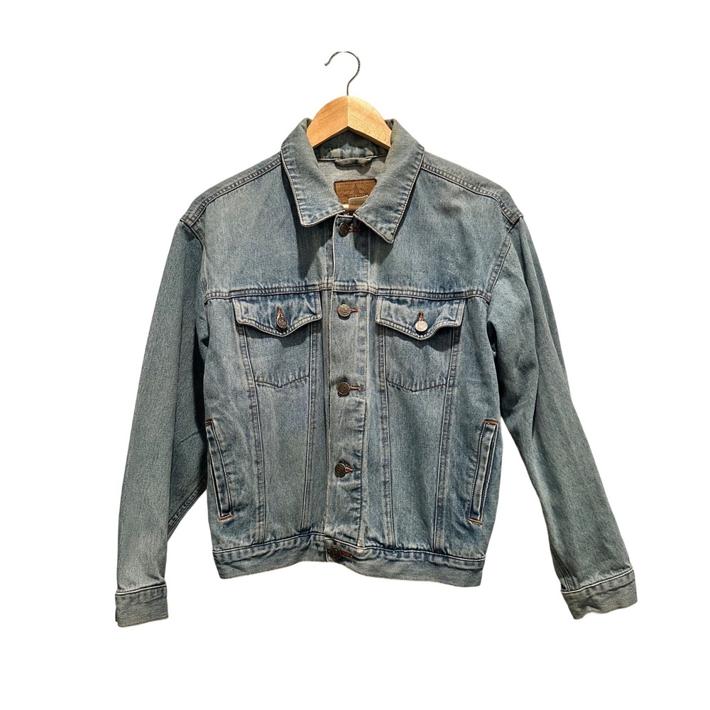 Vintage Y2K Old Navy Denim‎ Trucker Jacket Streetwear Western Grunge
